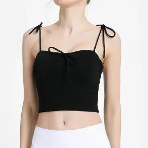 여자 데일리 캐주얼 운동 스포츠 트리플 리본 브라탑나시 요가복 탱크 헬스상의 여성 헬스끈 필라테스상의