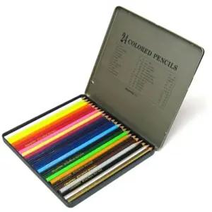 문화 넥스프로 틴 색연필 세트 24수채 그리기 그림 색칠 전문가 문구 사무