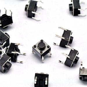100pcs 6x6x5mm 라이트 터치 스위치 DIP4 ONOFF 6x6x5 버튼 마이크로 키 4pin