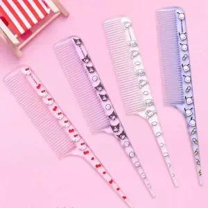 [골드스마일]산리오 투명 미니 꼬리빗 사무용품