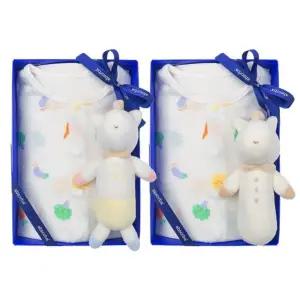 [갤러리아] (쌍둥이출산,백일,돌,유아내의세트)배지7부내의두벌+말딸랑이세트(A1B-10390SET)