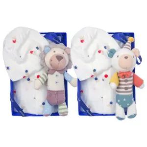 [갤러리아] (쌍둥이출산,백일,귀여운유아복)베베반소우주복두벌+딸랑이두개세트(A13-10616SET)