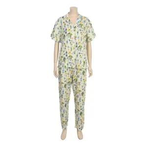 [갤러리아] [바바라]레몬프린트 여성 파자마세트AWP4628S