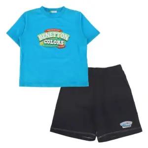 [갤러리아] 베네통키즈(26S)로고플레이상하세트(QATS20631/QATP08631/BL)