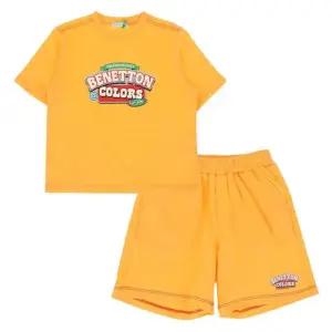 [갤러리아] 베네통키즈(26S)로고플레이상하세트(QATS20631/QATP08631/OR)