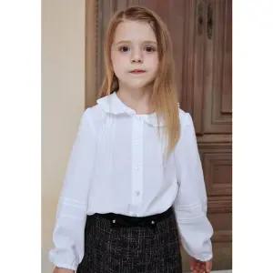 [갤러리아] 빈(BEEN)초등 키즈 화이트 프릴 카라 블라우스 (BA14BL01WT)