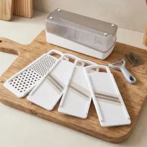 DAMDA 채칼4종세트+조각홀더+케이스+그레이감자칼