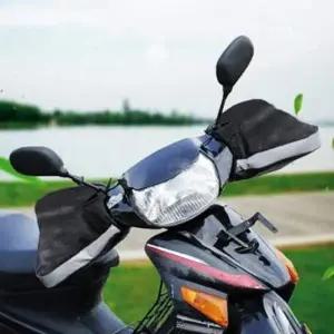 오토바이 핸들커버 가죽 방한 스쿠터 겨울