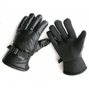 남성용 바이크 장갑 겨울 방한 오토바이 가죽 털안감