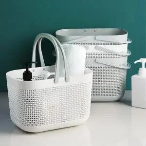 헬스장 수영장 욕실용품 수납정리 라탄 목욕바구니_24502169