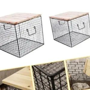 ( )사각 철제 수납테이블(S+L 세트) 보조테이블 협탁_24502610