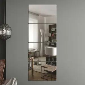 벽에 붙이는 안전 아크릴 거울 4p 20x30cm 부착식거울 안전거울 부착식거울 접착식거울 벽거울 붙이는거울