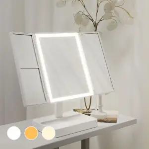 LED 조명 3면 탁상 화장 거울 LUAZ-AC12 거울 탁상거울 화장거울 LED조명거울 조명거울