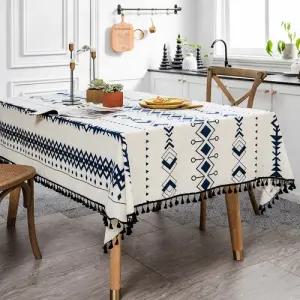 보헤미안 태슬 식탁보(140x100cm) 테이블보