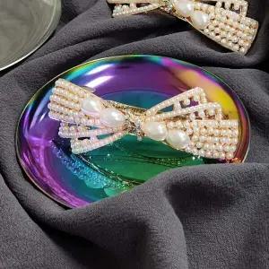 악세사리 인기 똑딱핀 장식 얇은 헤어 고급 진