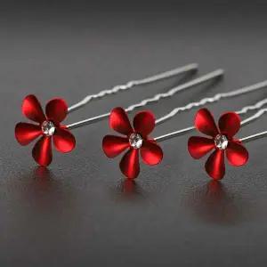 데일리 스퀘어 자개 예쁜 2종 하트 헤어 세트