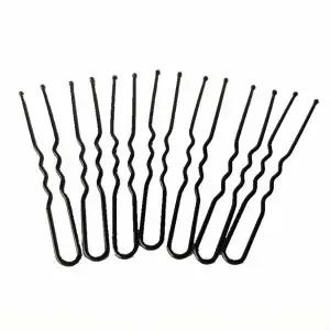 올림머리 데일리 인기 큐빅펄 일자형 헤어빗핀