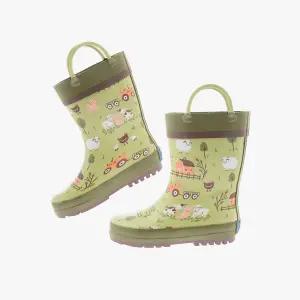 프린티드 레인부츠 농장