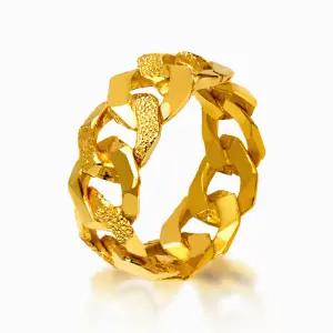 [한국금다이아몬드] 순금 24K 반지 콤비 체인 11.25g