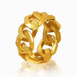 [한국금다이아몬드] 순금 24K 반지 콤비 체인 18.75g