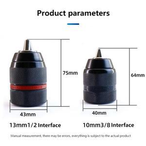 금속 헤비 듀티 12-20UNF 10mm 열쇠가없는 드릴 척 육각 섕크SDS소켓 사각형 암 어댑터 하드웨어 도구 손