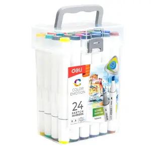 삼각 트윈 스케치마카 24색마커펜 세트 디자인 미술용 상품