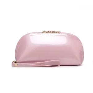 에나멜 고급 하프수납 파우치 화장품 치메이크업파 주머니 다용도 여행치 얼리치 보관 보관함 화장품치 용