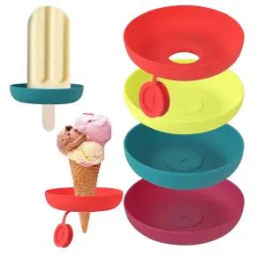 만능 아이스크림 홀더 받침대 흘림방지 2P하드 스트림 콘홀더 받침