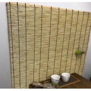 코매트 프리미엄 갈대발 ())현관문 햇빛차단 여름 모기장 문발 실내인테리어 갈블라인드 창문 갈문 나무