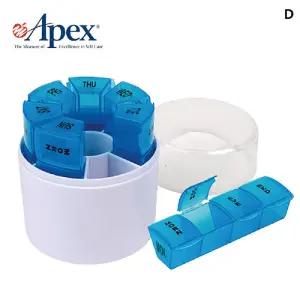 CP25 아펙스 7일4칸 분리형약통 70098케이스 미니상자 박스 요일 플라스틱 영양제분할 출장용 휴대용 여행