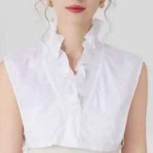 셔츠 블라우스 프릴 페이크 카라 레이어드 넥케이프