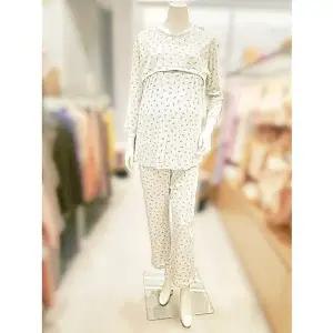 [마더피아](강남점)와코루마더피아 / 임신전후 수유이지웨어 면 잠옷세트 / RTO1007T+RBO1007B MT