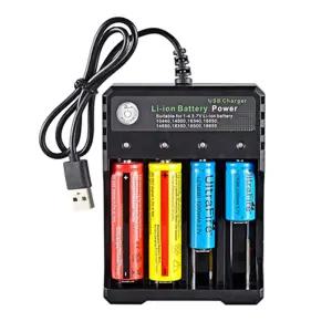 배터리 건전지 만능 멀티 공용 USB AA AAA 4구 충기USB 지충