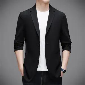 면 남자정장자켓 봄가을 정장 코트 얇은 싱글 상의 마 트렌디 블레이저 ible3