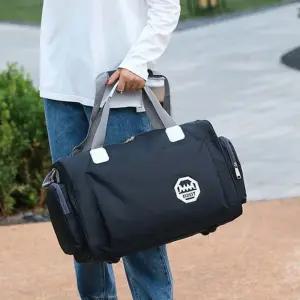 영문 패치 다용도 스포츠 여행 수납 컬러 백더블백 여자운동가방 남성 헬스 용백 헬스장 보스턴백 여성 축