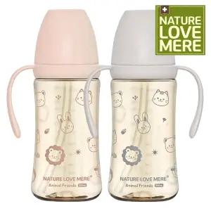 1개+1개 네이쳐러브메레 애니멀프렌즈 PPSU 빨대컵 300ml + 300ml