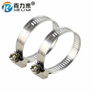 금속 클램프  라인 파이프 웜 기어 클립 패스너 조정 가능 미국 스테인리스 스틸 드라이브 호스 10x
