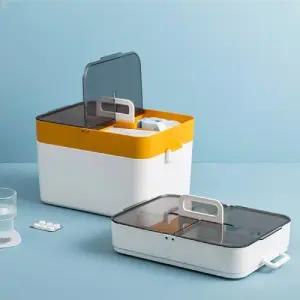 반투명덮개 대용량 응급처치 구급상자 차량용 가정용 휴대용 여행용 약국