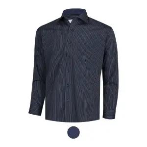 [파파브로] 남성 스트라이프 배색 면 간절기 셔츠 DE-SHA-3441