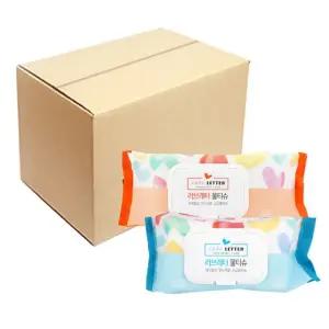 러브레터 물티슈 아기물티슈 캡형 70매 80매 10개(한박스)
