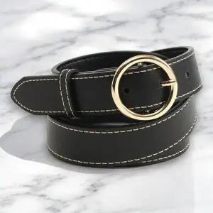 게더릭 레더 여성 소가죽 벨트 S-7 (블랙) (KYR-WFFQYOP)