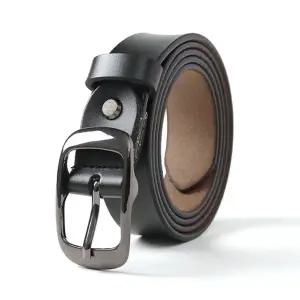 스타일 리 소가죽 벨트 청바지 레더 여성 블랙 (KYR-WC47BCF)