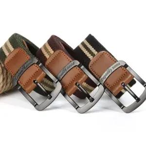 남자 캐주얼 세미정장 청바지 카키색 블랙 벨트 (KYR-WF99BC5)