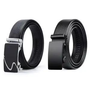 이시아르 고급 블랙 소가죽 남성 정장벨트 (KYR-WF738F1)