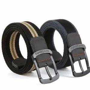 벨트 인기 캔버스 버클 캐주얼 감성 청바지 남학생 (KYR-WFH3UTC)