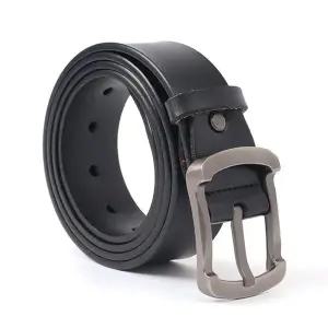 포스맨 핀버클 소가죽 벨트 블랙 캐주얼 정장벨트 (KYR-WC276CF)