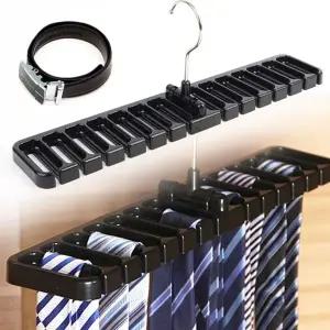 넥타이/벨트 행거 14칸 벨트걸이 넥타이/스카프걸이 (KYR-WC2E828)