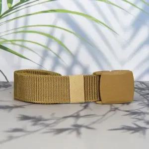 튼튼한 등산벨트 플라스틱 버클 벨트 베이지 (KYR-WC5FAA5)