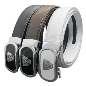 라운딩 쟈칼 가죽벨트 / 남자 남성 골프 버클 허리띠 (KYR-W8FD65D)