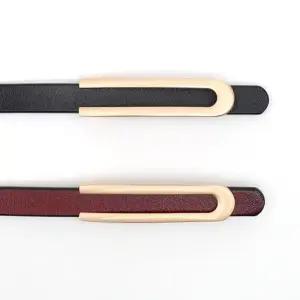 아임레더 여성 소가죽 벨트 2p세트 S-2 얇은벨트 (KYR-WC28B3E)